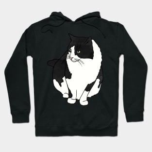 Black and White Cat Hoodie